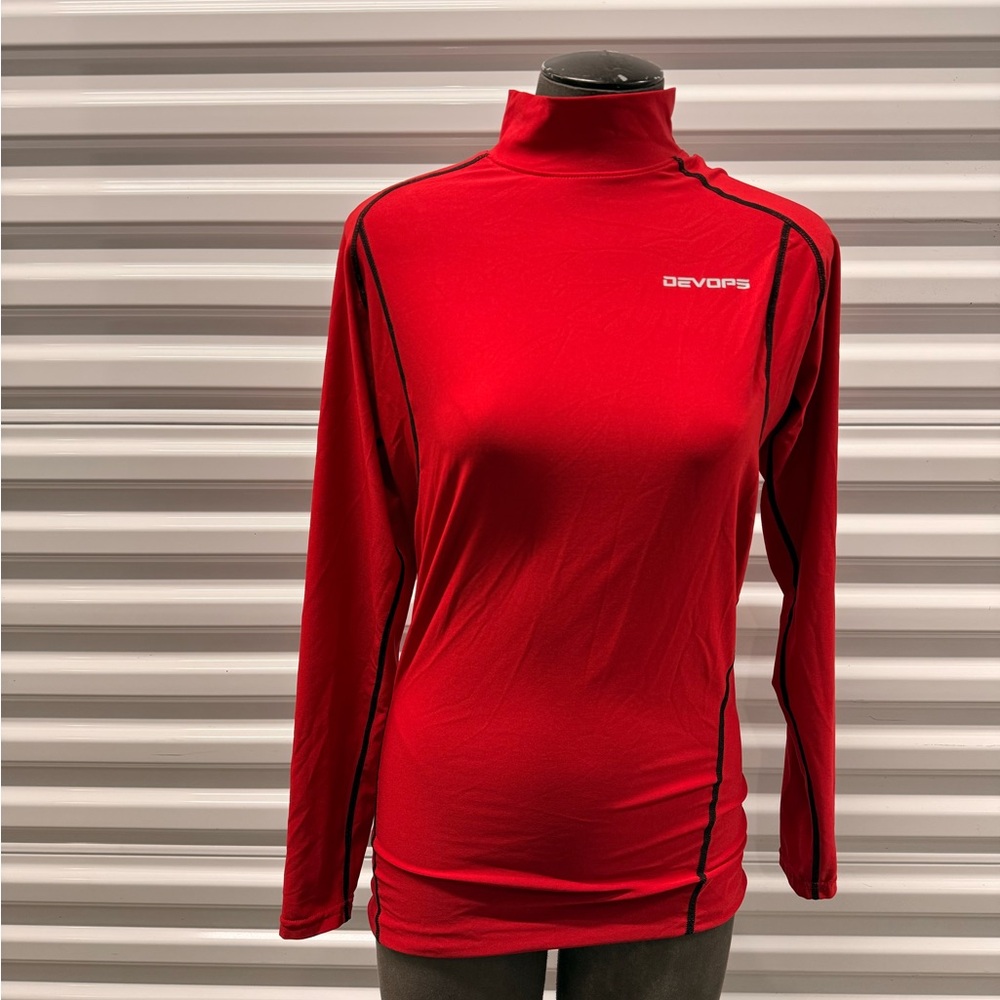 Women's Vibrant Red Long Sleeve Tee